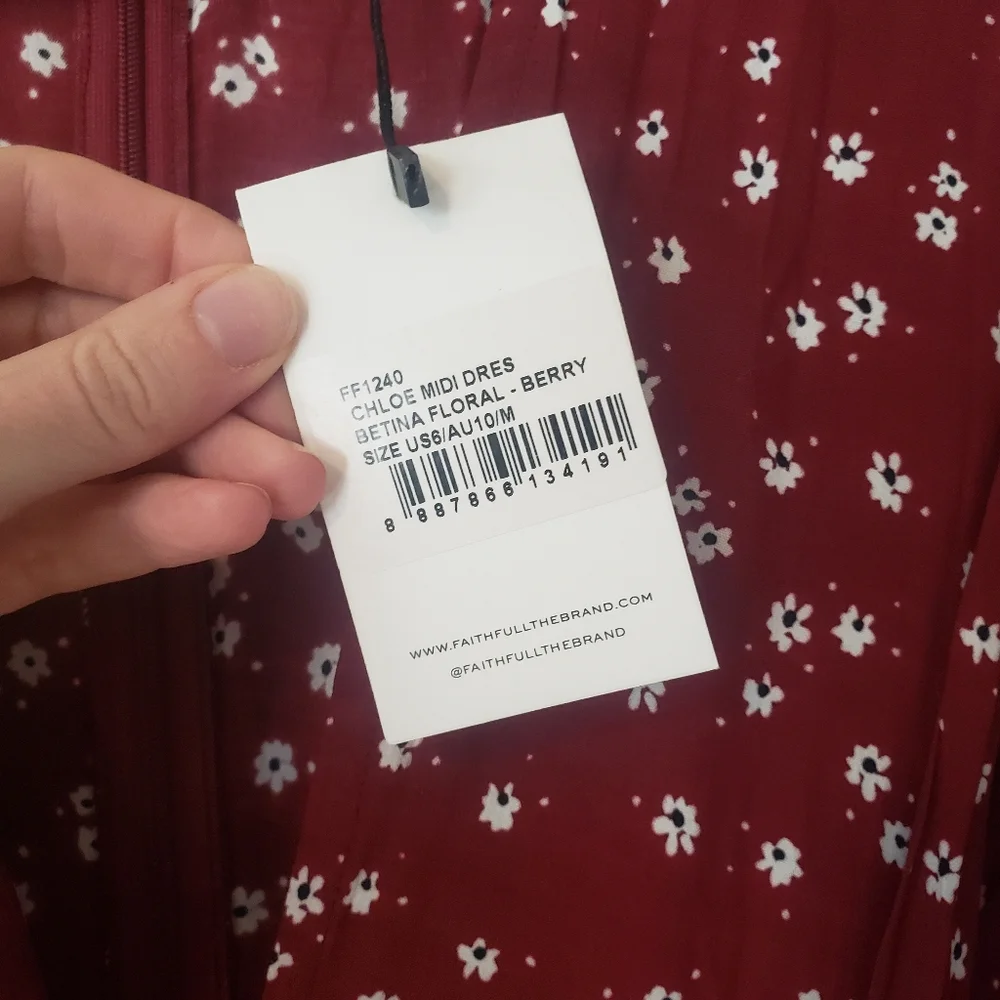 NWT Faithfull the Brand Chloe Dress - Size 6 - Picture 9 of 10